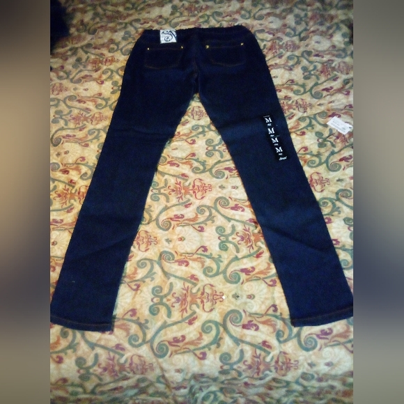 Southpole Distressed Style Designer Stretch Demin Jeans Pants Women's Sz M Blue - Picture 3 of 9
